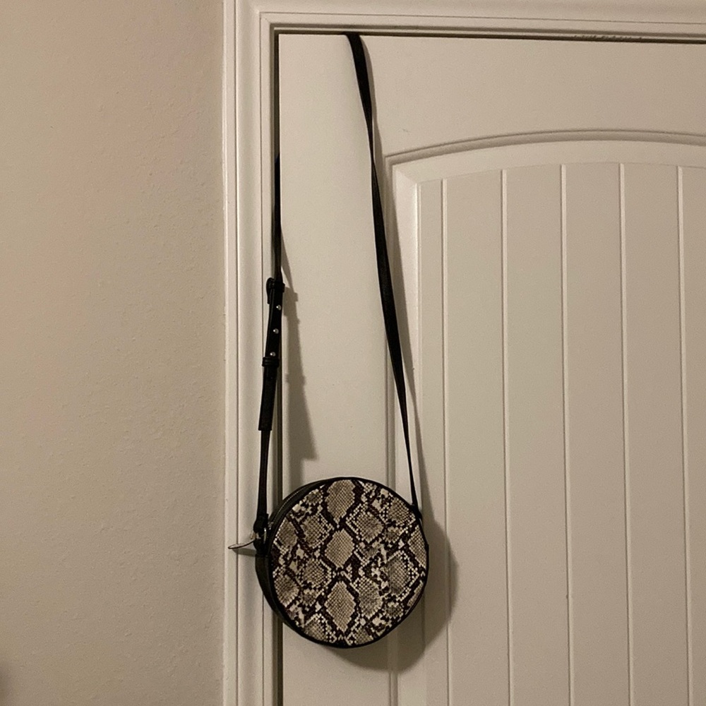 Loft snakeskin crossbody